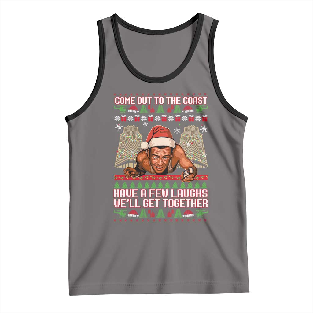 Nakatomi Plaza Party 1988 Tank Top Come Out To The Coast Mcclane Ugly Xmas - Wonder Print Shop