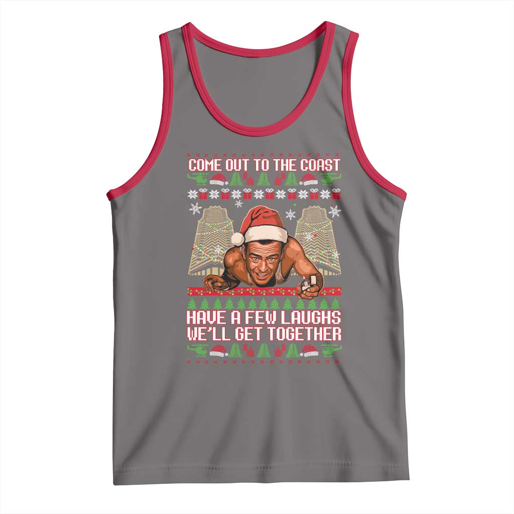Nakatomi Plaza Party 1988 Tank Top Come Out To The Coast Mcclane Ugly Xmas - Wonder Print Shop