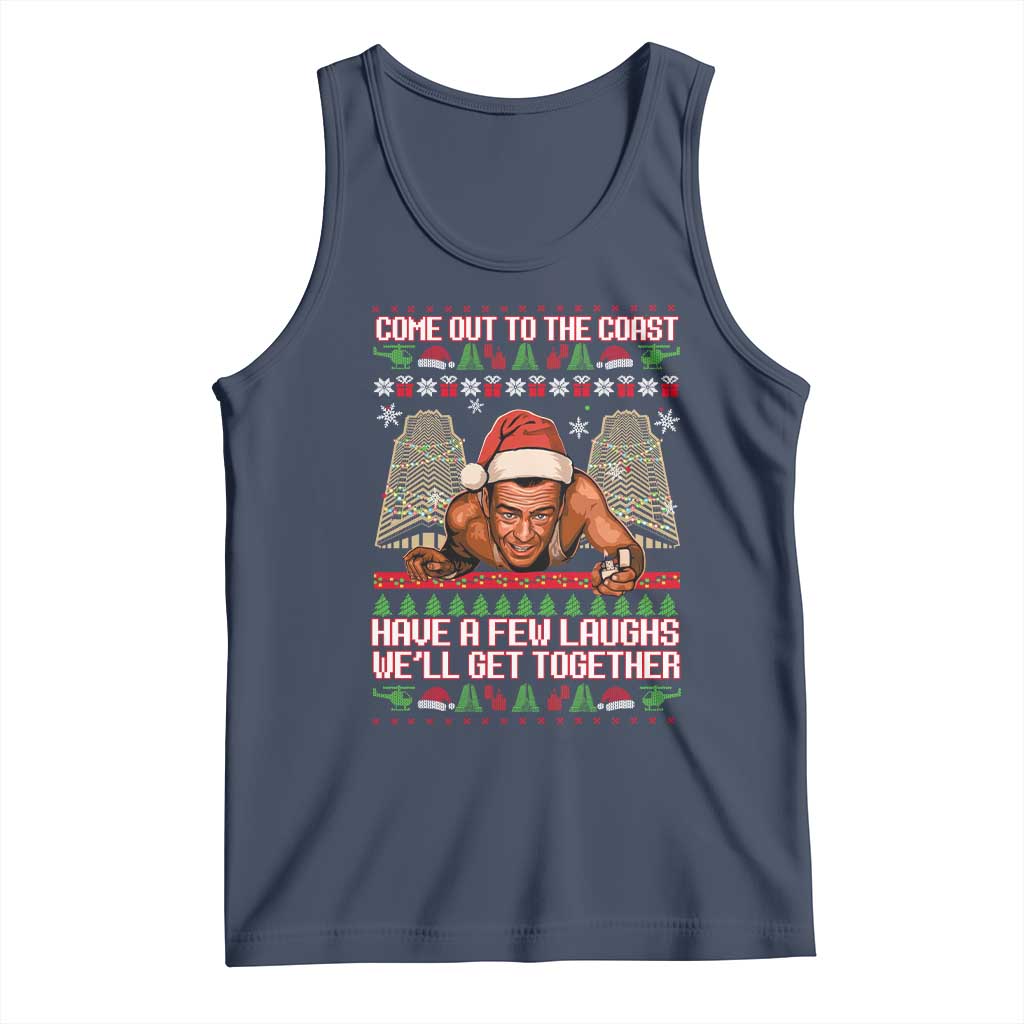 Nakatomi Plaza Party 1988 Tank Top Come Out To The Coast Mcclane Ugly Xmas - Wonder Print Shop