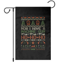 Now I Have A Machine Gun Garden Flag Christmas 90s Movie Ugly Xmas - Wonder Print Shop
