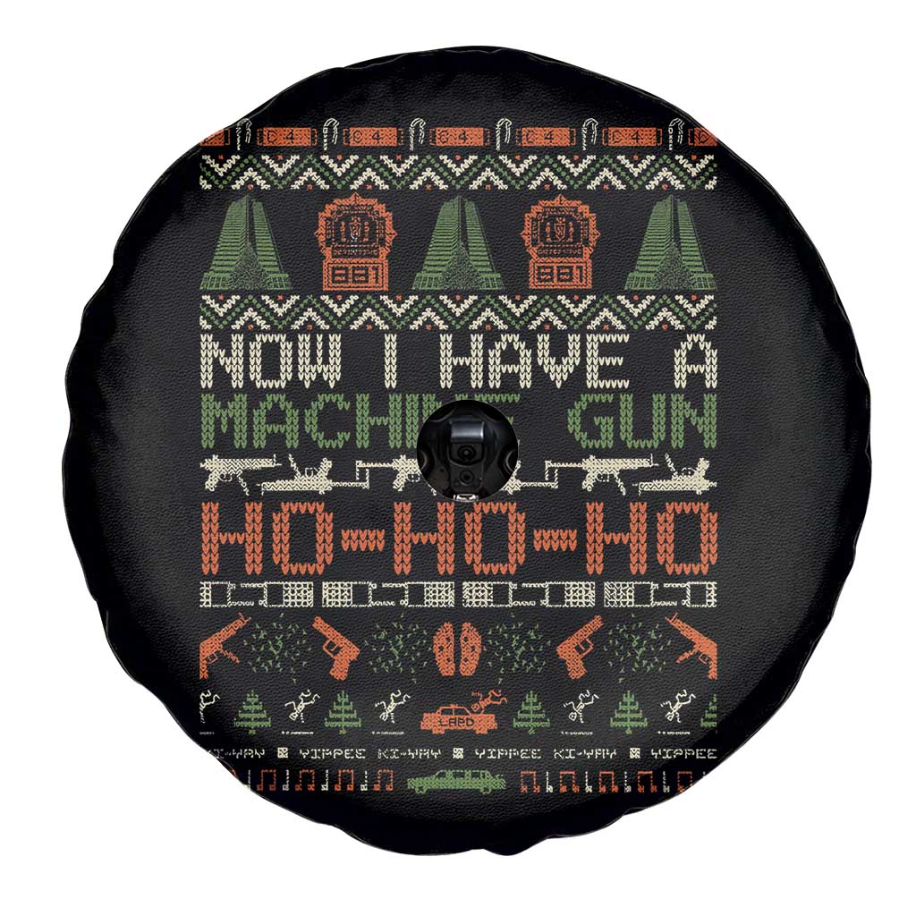 Now I Have A Machine Gun Spare Tire Cover Christmas 90s Movie Ugly Xmas - Wonder Print Shop