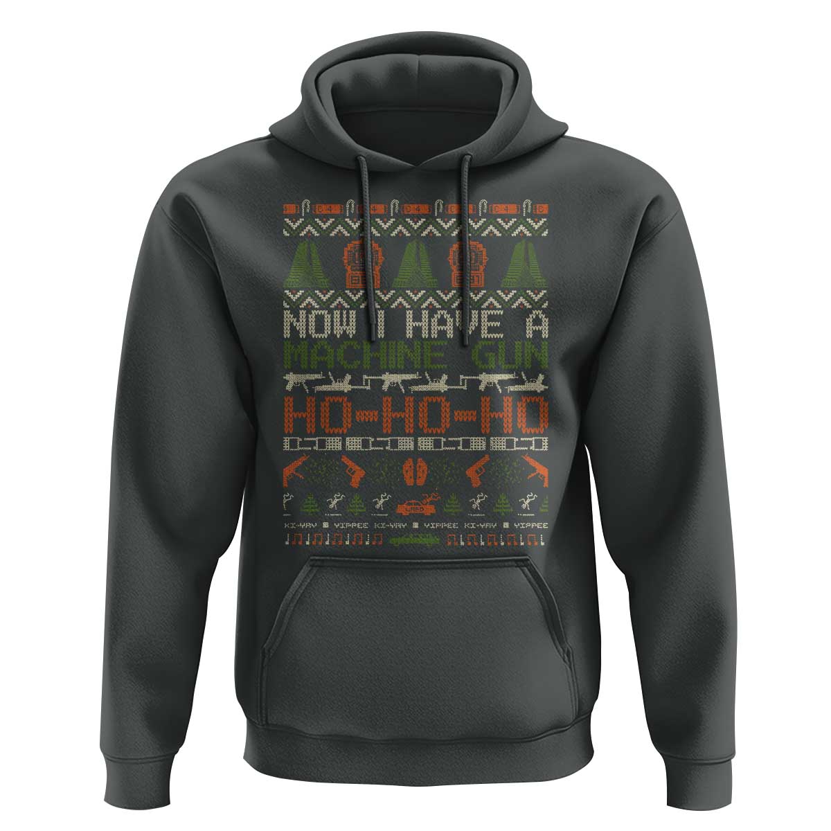 Now I Have A Machine Gun Hoodie Christmas 90s Movie Ugly Xmas - Wonder Print Shop