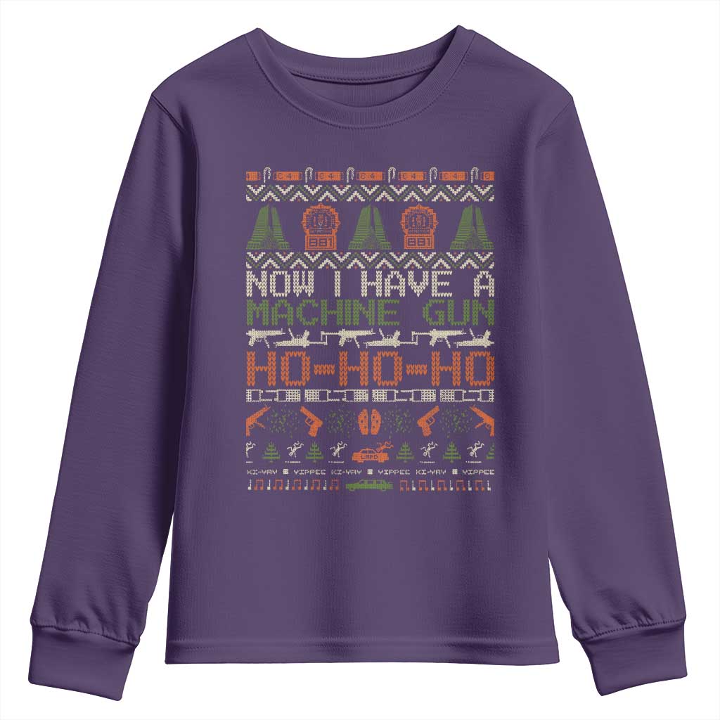 Now I Have A Machine Gun Youth Sweatshirt Christmas 90s Movie Ugly Xmas - Wonder Print Shop