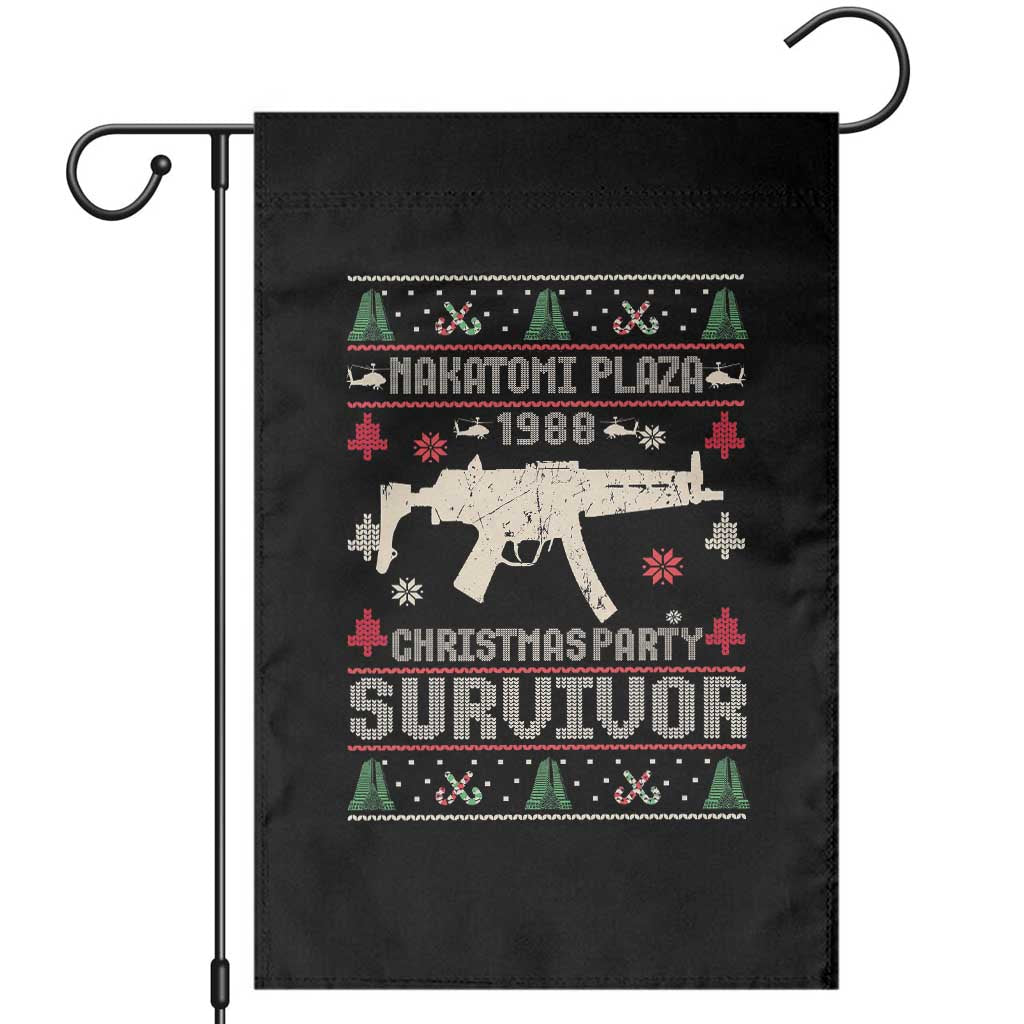 Nakatomi Plaza Christmas Party Garden Flag Funny 80's Die Movie 1988 Ugly Christmas - Wonder Print Shop