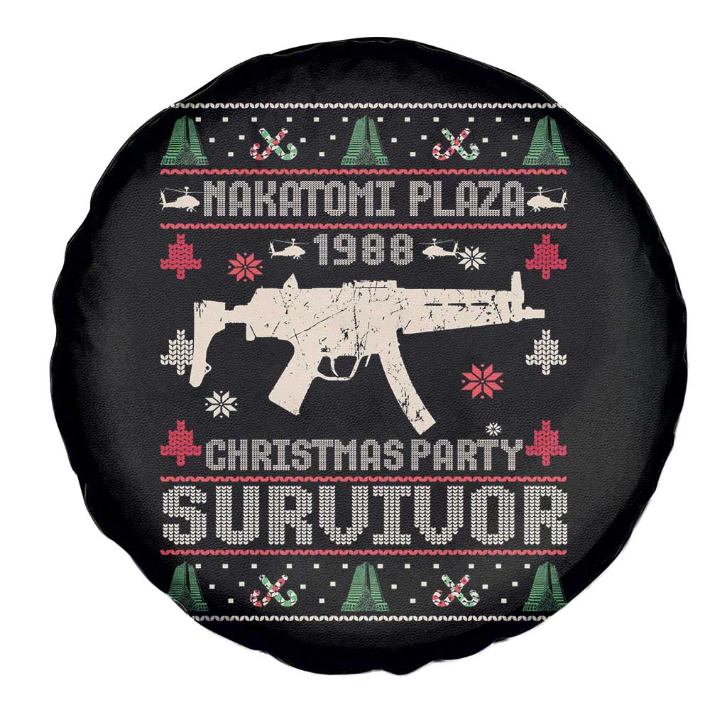 Nakatomi Plaza Christmas Party Spare Tire Cover Funny 80's Die Movie 1988 Ugly Christmas - Wonder Print Shop