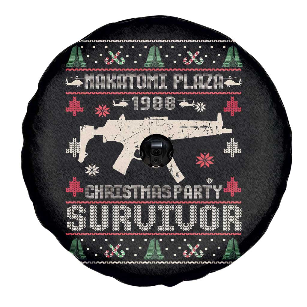 Nakatomi Plaza Christmas Party Spare Tire Cover Funny 80's Die Movie 1988 Ugly Christmas - Wonder Print Shop