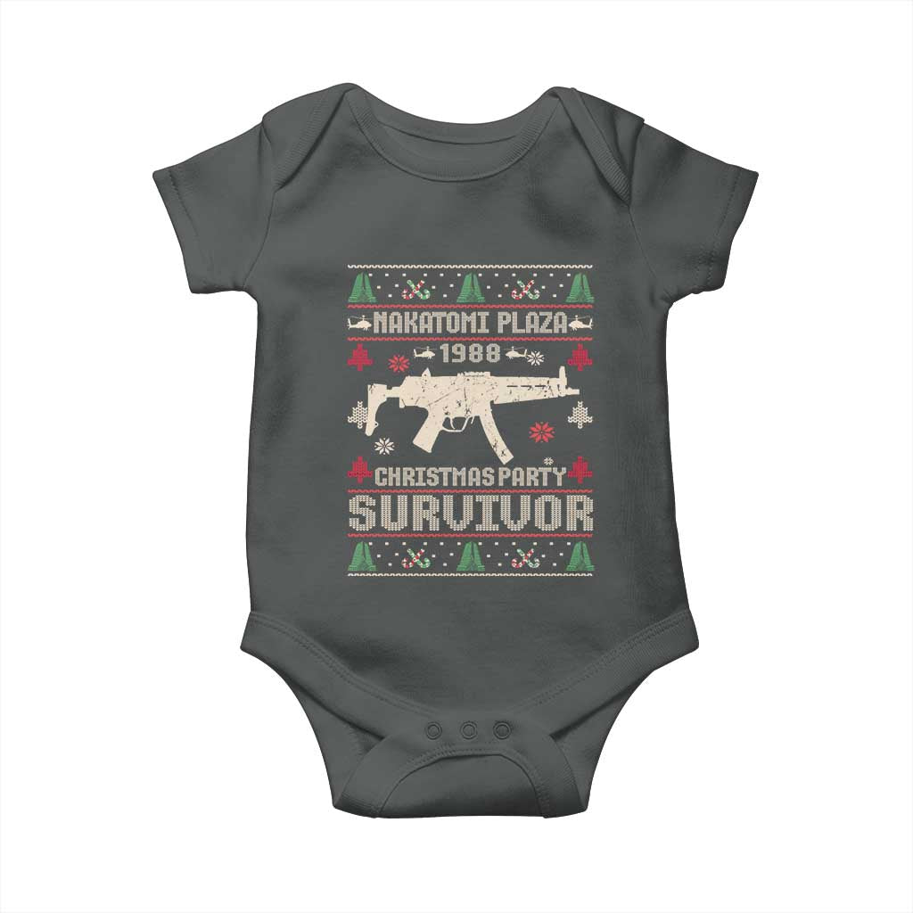 Nakatomi Plaza Christmas Party Baby Onesie Funny 80's Die Movie 1988 Ugly Christmas - Wonder Print Shop