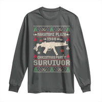 Nakatomi Plaza Christmas Party Long Sleeve Shirt Funny 80's Die Movie 1988 Ugly Christmas - Wonder Print Shop