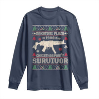 Nakatomi Plaza Christmas Party Long Sleeve Shirt Funny 80's Die Movie 1988 Ugly Christmas - Wonder Print Shop