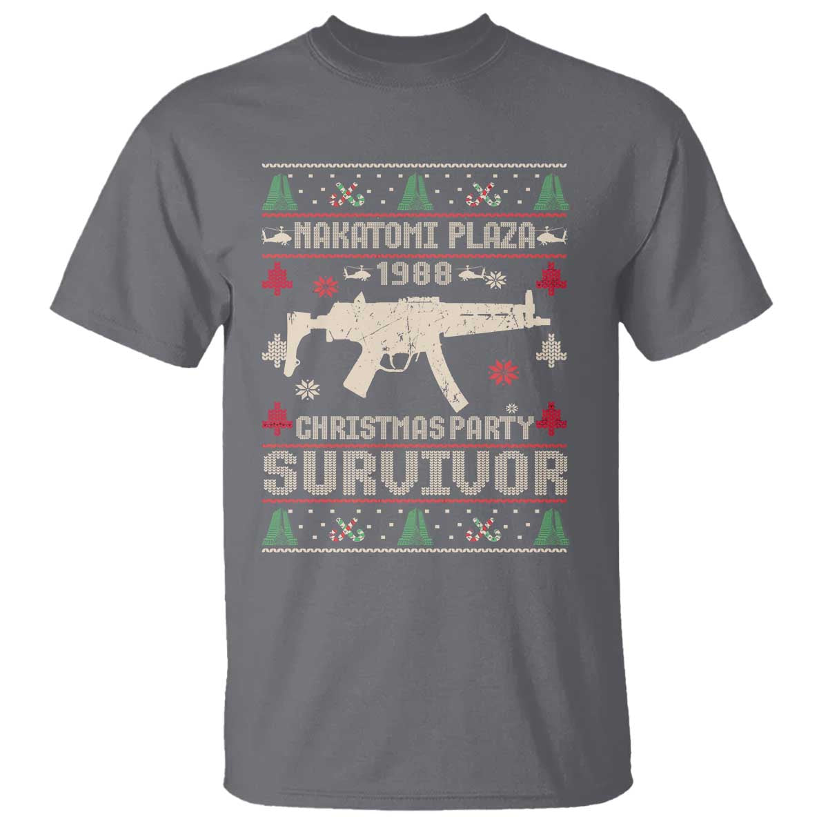 Nakatomi Plaza Christmas Party T Shirt Funny 80's Die Movie 1988 Ugly Christmas - Wonder Print Shop