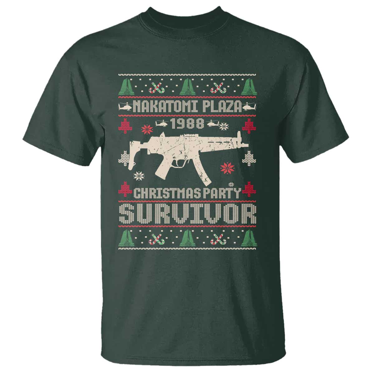 Nakatomi Plaza Christmas Party T Shirt Funny 80's Die Movie 1988 Ugly Christmas - Wonder Print Shop