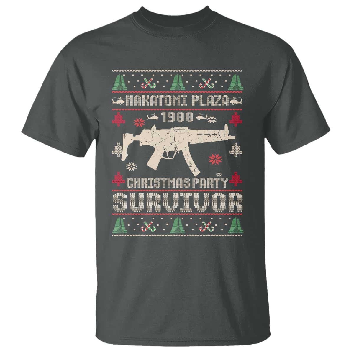 Nakatomi Plaza Christmas Party T Shirt Funny 80's Die Movie 1988 Ugly Christmas - Wonder Print Shop