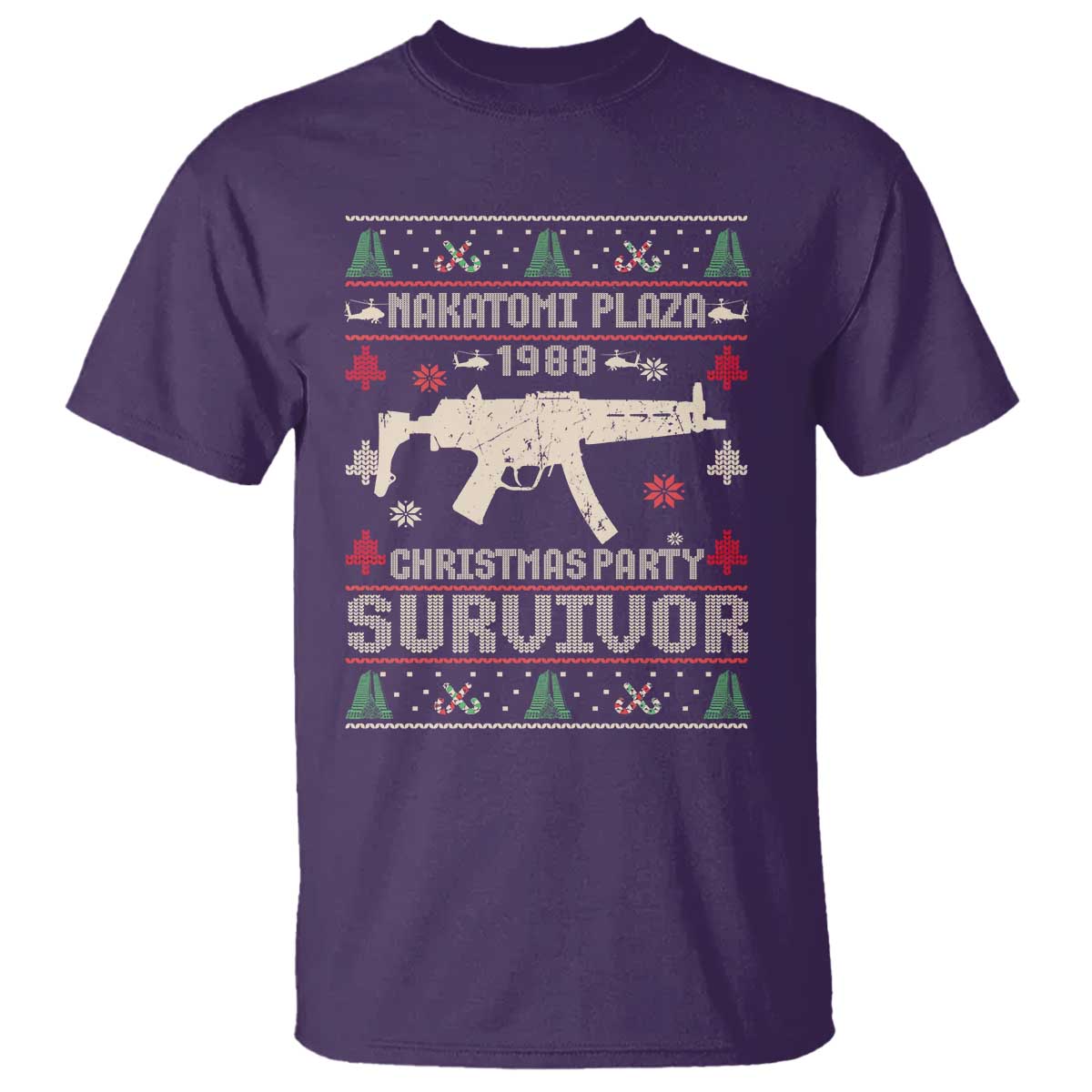 Nakatomi Plaza Christmas Party T Shirt Funny 80's Die Movie 1988 Ugly Christmas - Wonder Print Shop