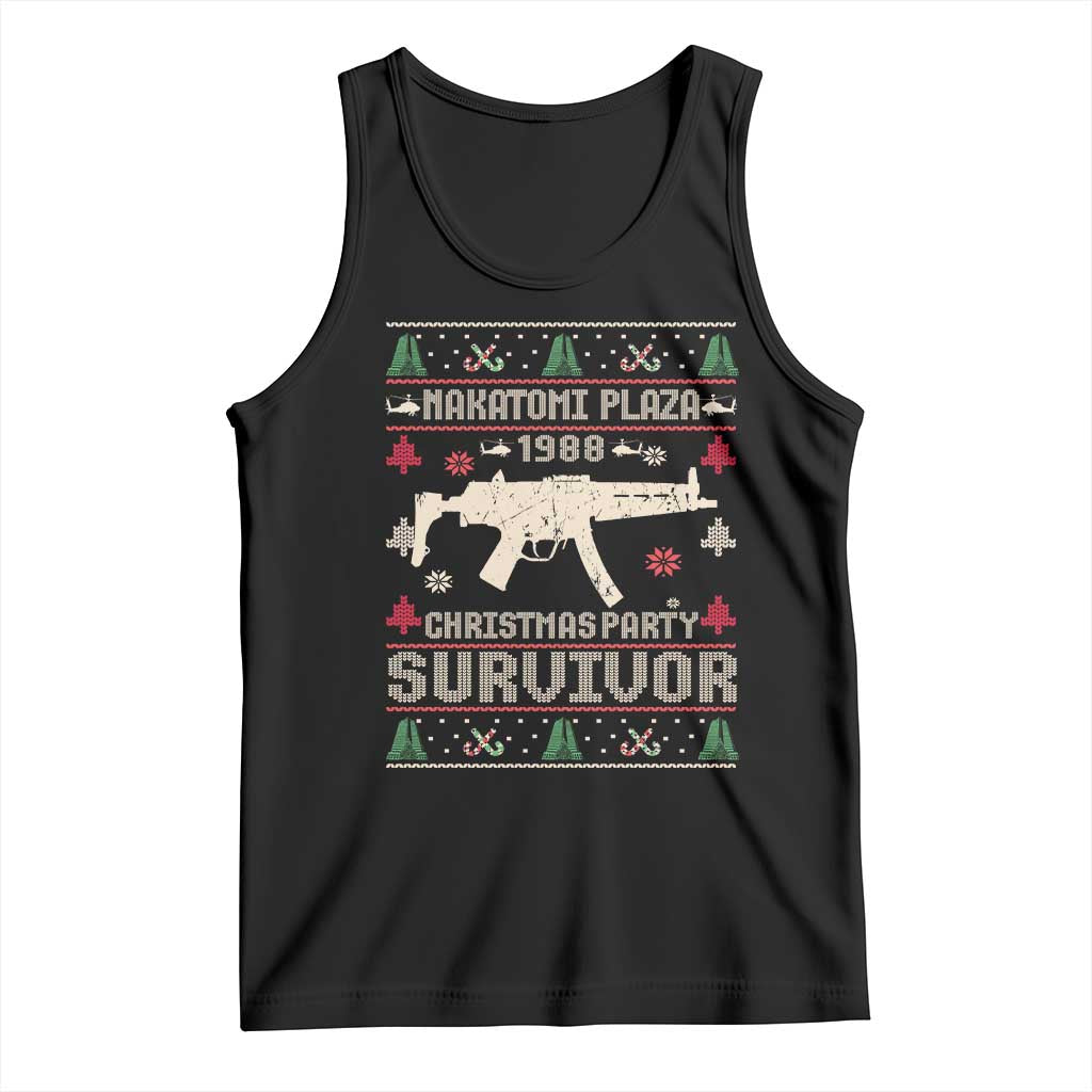 Nakatomi Plaza Christmas Party Tank Top Funny 80's Die Movie 1988 Ugly Christmas - Wonder Print Shop