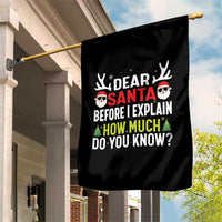 Funny Christmas Garden Flag Dear Santa I Can Explain How Much Do You Know - Wonder Print Shop