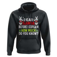 Funny Christmas Hoodie Dear Santa I Can Explain How Much Do You Know - Wonder Print Shop