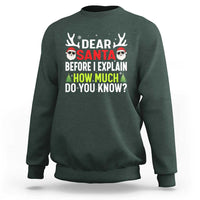 Funny Christmas Sweatshirt Dear Santa I Can Explain How Much Do You Know - Wonder Print Shop