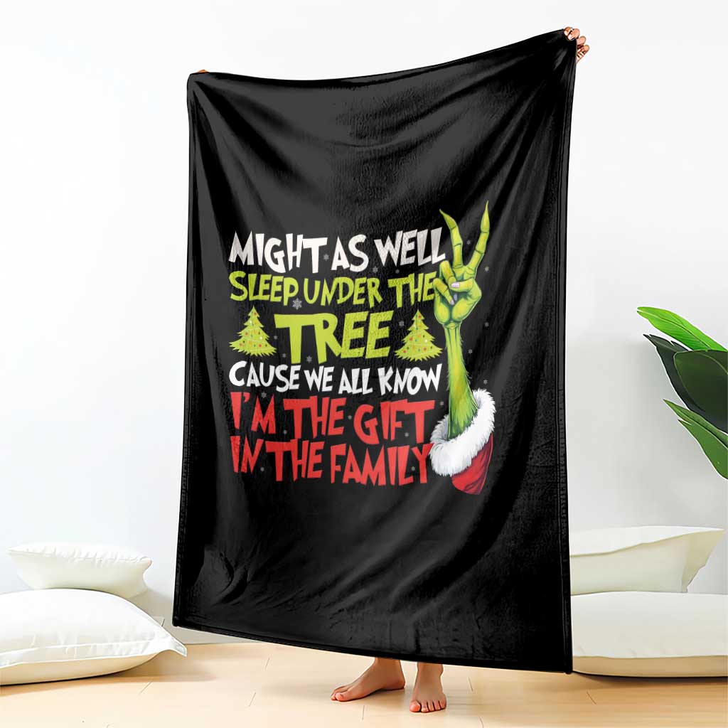 Funny Christmas Throw Blanket I'm The Gift Kids Pajamas Girls Boys - Wonder Print Shop