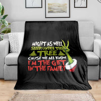 Funny Christmas Throw Blanket I'm The Gift Kids Pajamas Girls Boys - Wonder Print Shop