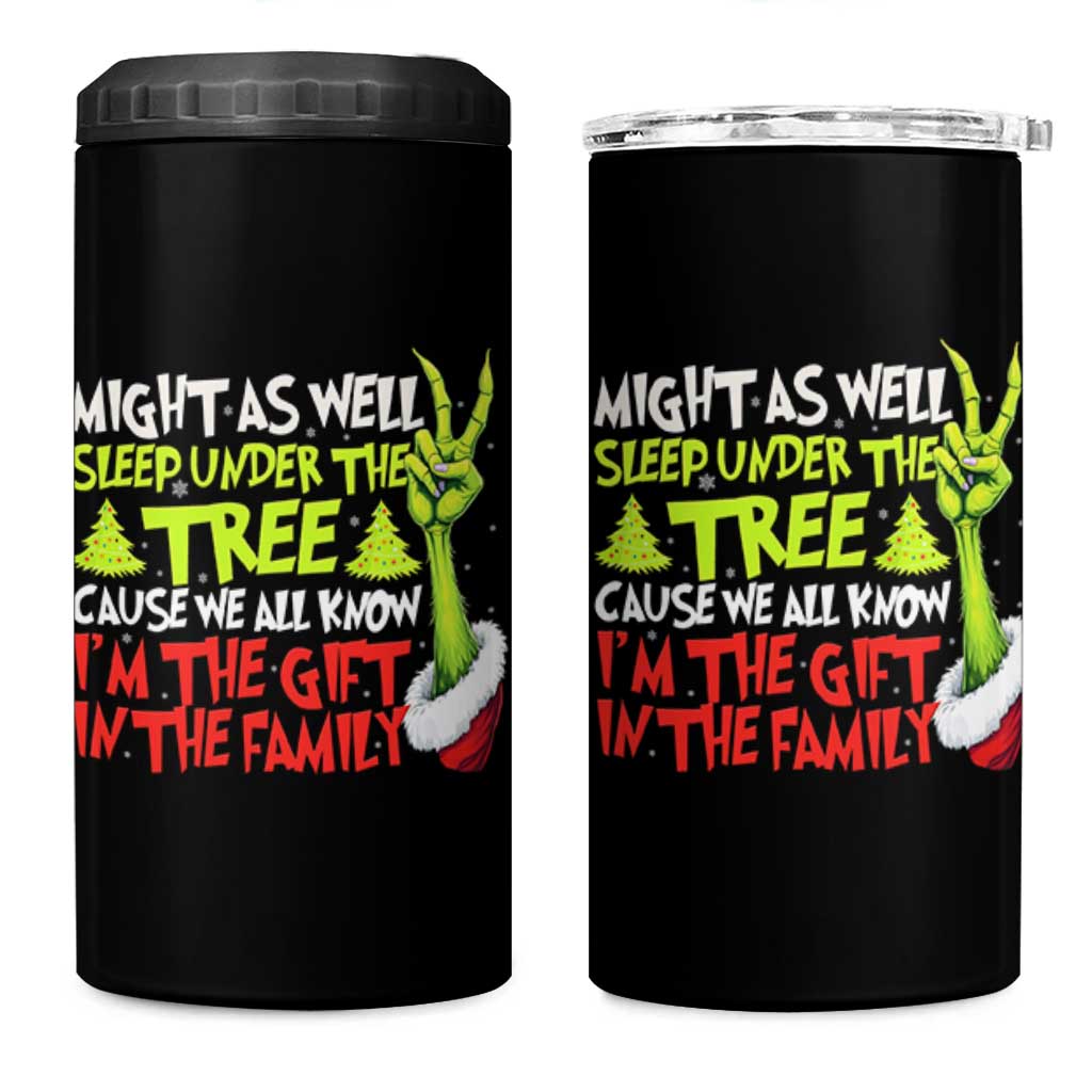 Funny Christmas 4 in 1 Can Cooler Tumbler I'm The Gift Kids Pajamas Girls Boys - Wonder Print Shop