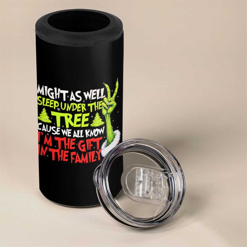 Funny Christmas 4 in 1 Can Cooler Tumbler I'm The Gift Kids Pajamas Girls Boys - Wonder Print Shop