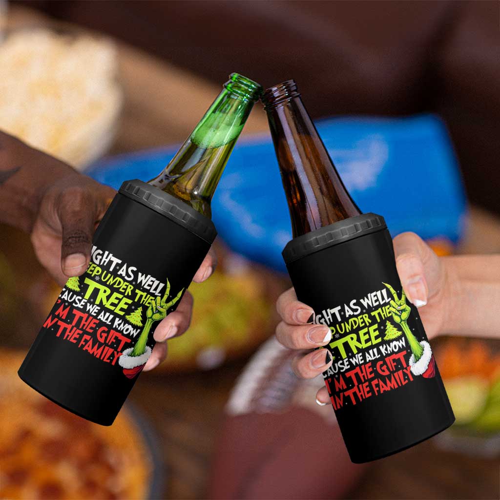 Funny Christmas 4 in 1 Can Cooler Tumbler I'm The Gift Kids Pajamas Girls Boys - Wonder Print Shop