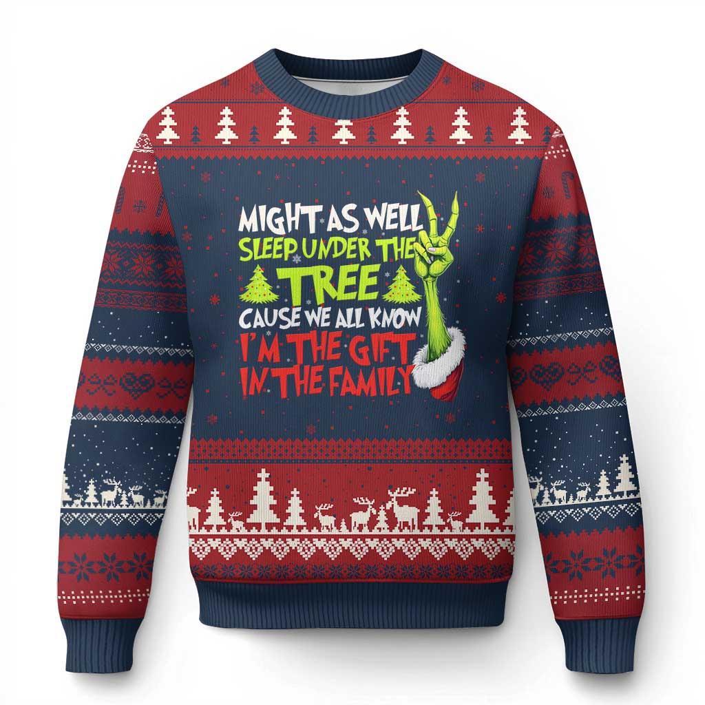 Funny Xmas Ugly Christmas Sweater I'm The Gift Kids Pajamas Girls Boys - Wonder Print Shop