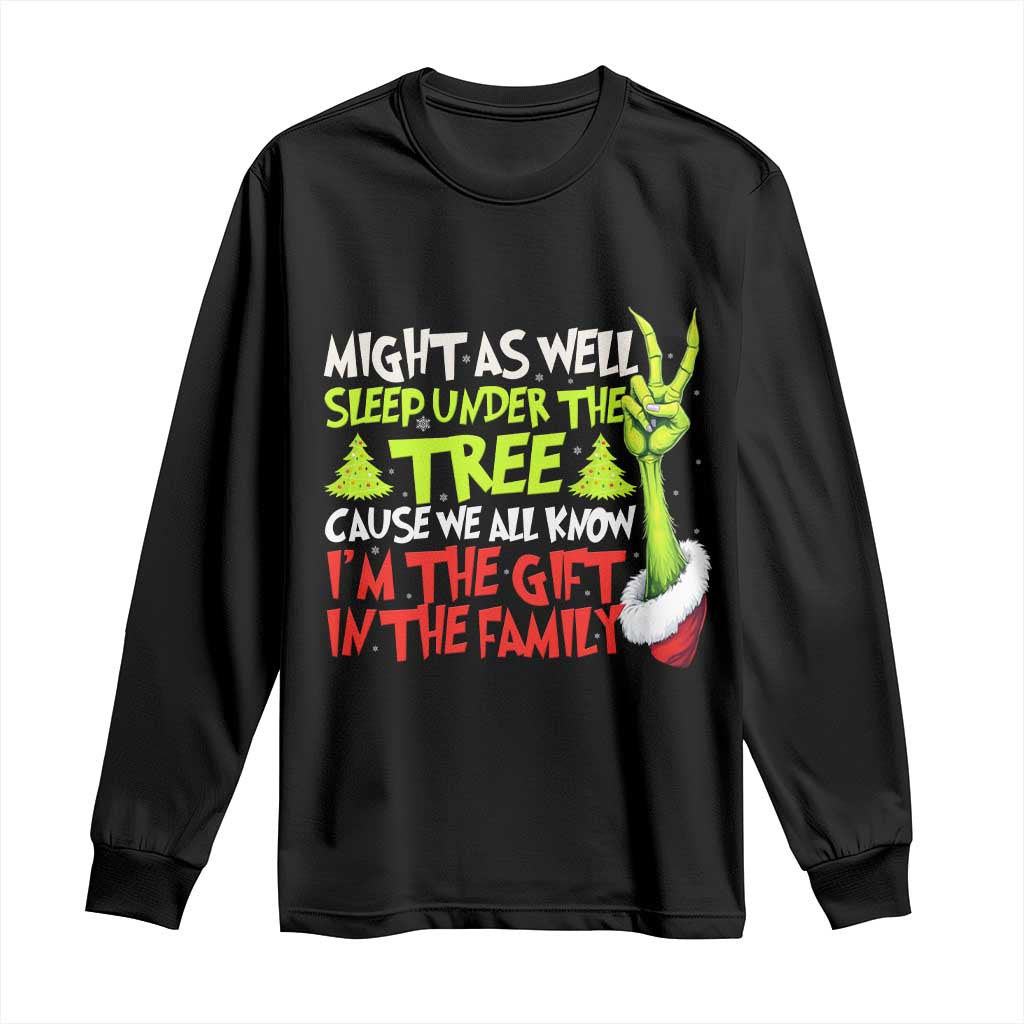 Funny Christmas Long Sleeve Shirt I'm The Gift Kids Pajamas Girls Boys - Wonder Print Shop