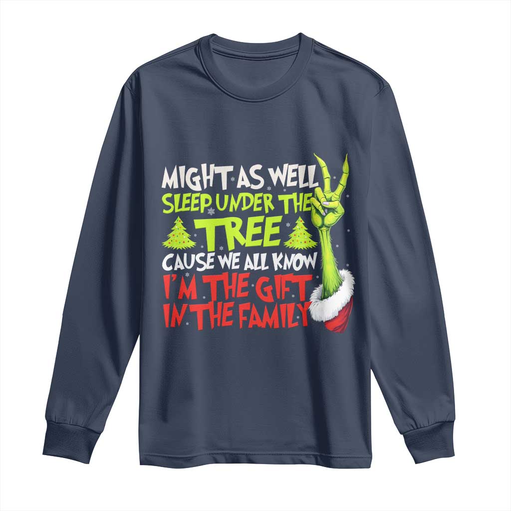 Funny Christmas Long Sleeve Shirt I'm The Gift Kids Pajamas Girls Boys - Wonder Print Shop