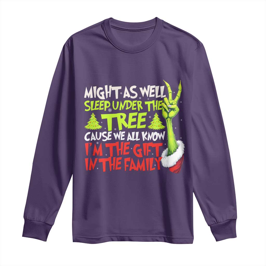 Funny Christmas Long Sleeve Shirt I'm The Gift Kids Pajamas Girls Boys - Wonder Print Shop