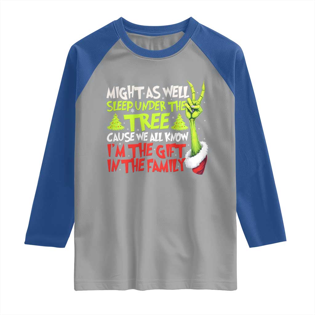 Funny Christmas Raglan Shirt I'm The Gift Kids Pajamas Girls Boys - Wonder Print Shop