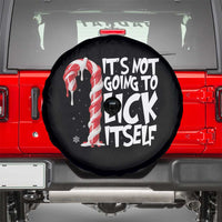 Funny Dirty Christmas Spare Tire Cover It's Not Going To Lick Itself Adult Humor Cringe Candy Cane TS10