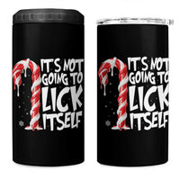 Funny Dirty Christmas 4 in 1 Can Cooler Tumbler It's Not Going To Lick Itself Adult Humor Cringe Candy Cane - Wonder Print Shop