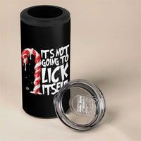 Funny Dirty Christmas 4 in 1 Can Cooler Tumbler It's Not Going To Lick Itself Adult Humor Cringe Candy Cane - Wonder Print Shop