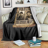 Funny Christmas Movie Throw Blanket Wanted Sticky Bandit Merry Xmas Ya Filthy Animal - Wonder Print Shop