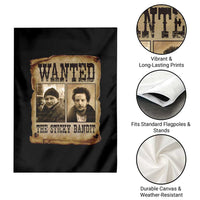 Funny Christmas Movie Garden Flag Wanted Sticky Bandit Merry Xmas Ya Filthy Animal - Wonder Print Shop