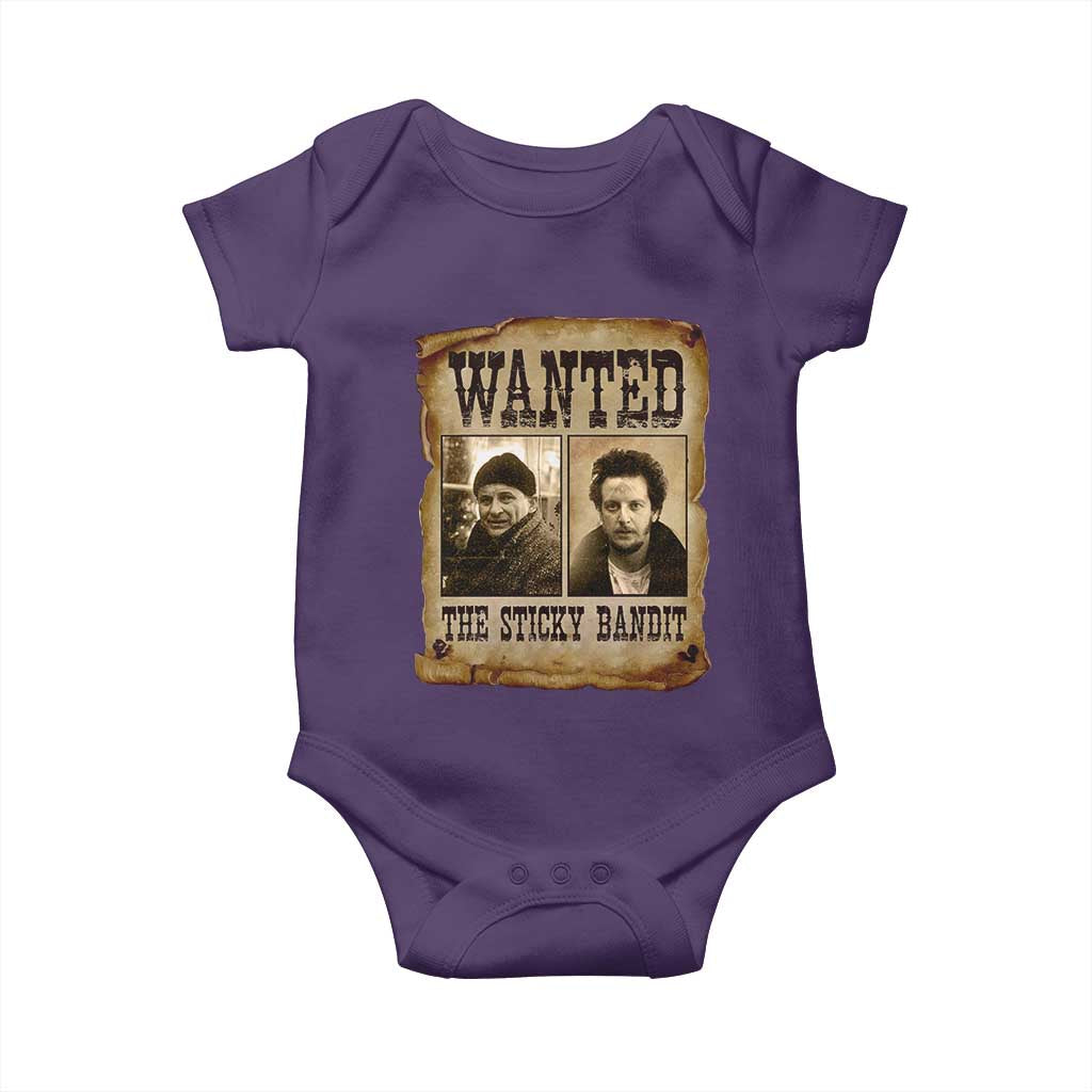 Funny Christmas Movie Baby Onesie Wanted Sticky Bandit Merry Xmas Ya Filthy Animal - Wonder Print Shop