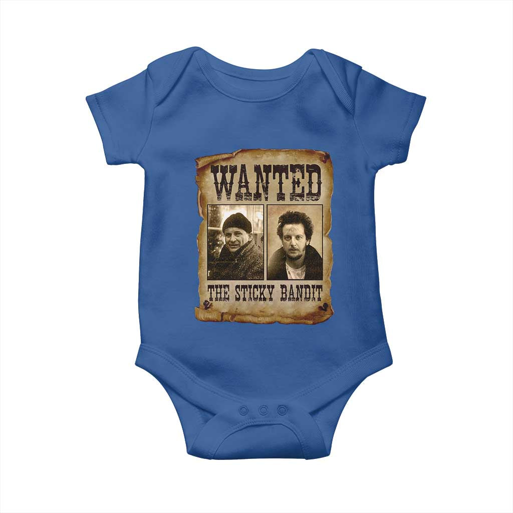 Funny Christmas Movie Baby Onesie Wanted Sticky Bandit Merry Xmas Ya Filthy Animal - Wonder Print Shop
