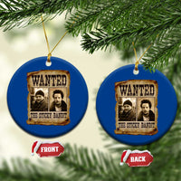 Funny Christmas Movie Ceramic Ornament Wanted Sticky Bandit Merry Xmas Ya Filthy Animal - Wonder Print Shop