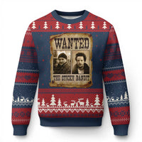 Funny Xmas Movie Ugly Christmas Sweater Wanted Sticky Bandit Merry Xmas Ya Filthy Animal - Wonder Print Shop