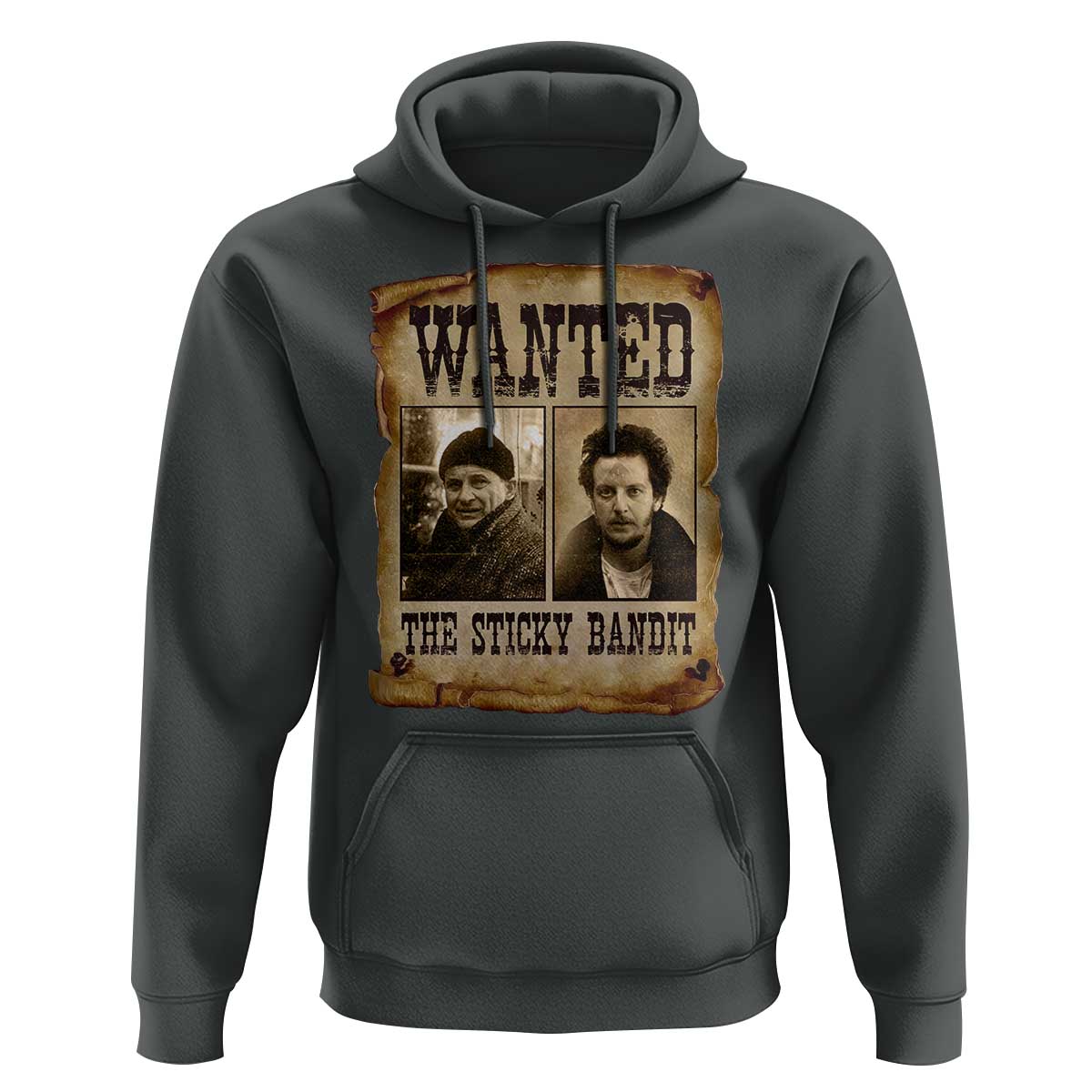 Funny Christmas Movie Hoodie Wanted Sticky Bandit Merry Xmas Ya Filthy Animal - Wonder Print Shop