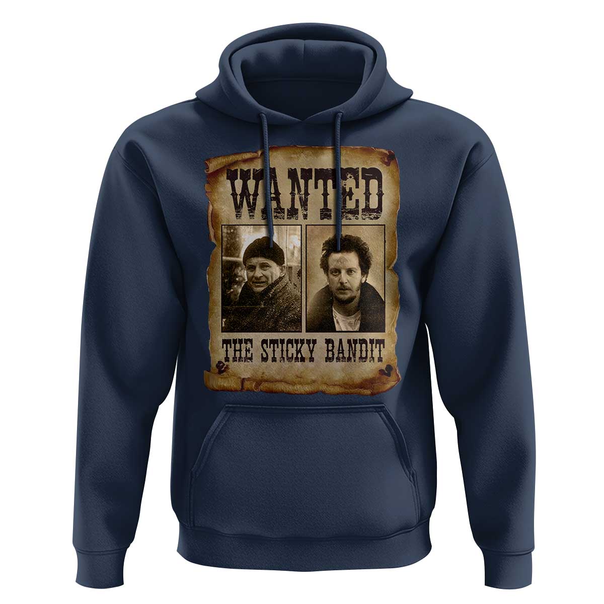 Funny Christmas Movie Hoodie Wanted Sticky Bandit Merry Xmas Ya Filthy Animal - Wonder Print Shop