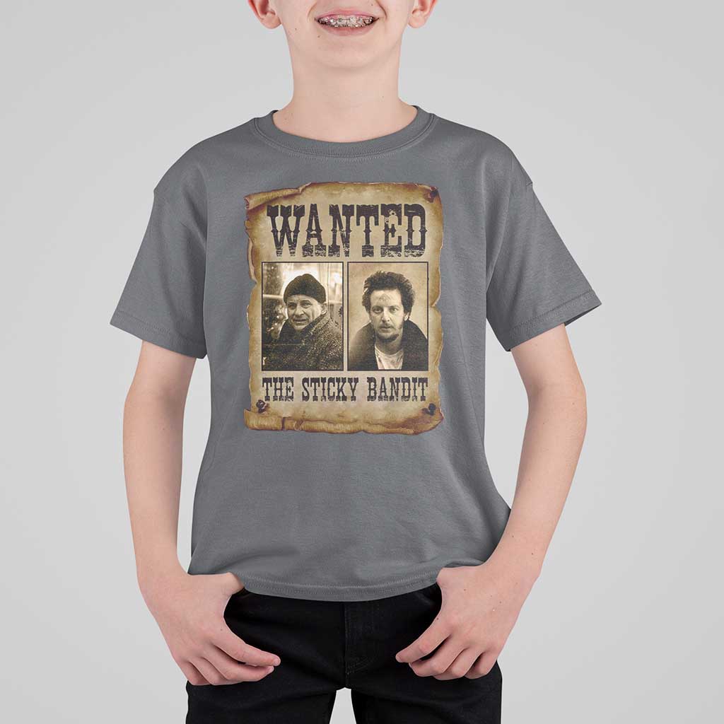 Funny Christmas Movie T Shirt For Kid Wanted Sticky Bandit Merry Xmas Ya Filthy Animal - Wonder Print Shop