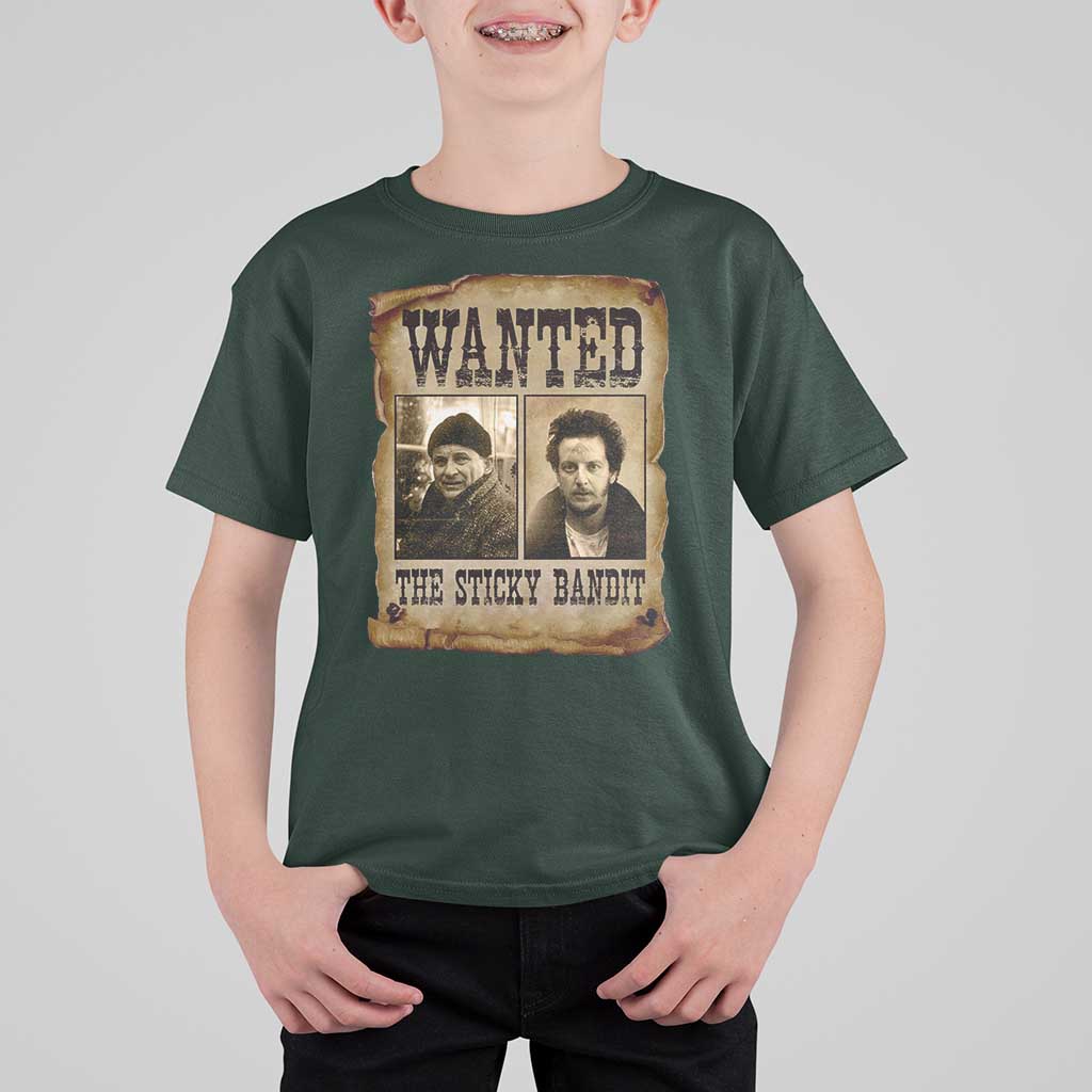 Funny Christmas Movie T Shirt For Kid Wanted Sticky Bandit Merry Xmas Ya Filthy Animal - Wonder Print Shop