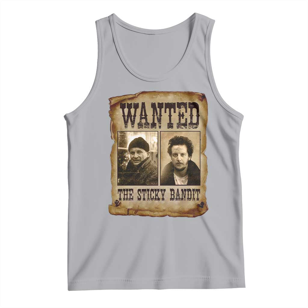 Funny Christmas Movie Tank Top Wanted Sticky Bandit Merry Xmas Ya Filthy Animal - Wonder Print Shop