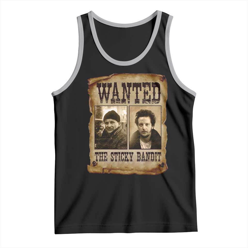 Funny Christmas Movie Tank Top Wanted Sticky Bandit Merry Xmas Ya Filthy Animal - Wonder Print Shop