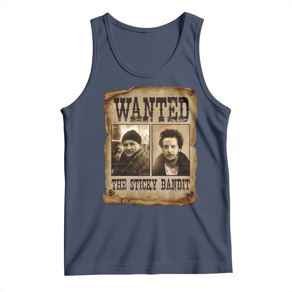 Funny Christmas Movie Tank Top Wanted Sticky Bandit Merry Xmas Ya Filthy Animal - Wonder Print Shop