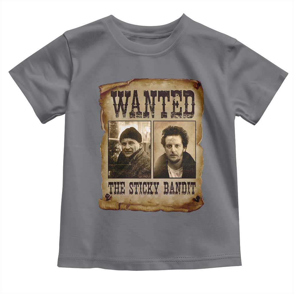 Funny Christmas Movie Toddler T Shirt Wanted Sticky Bandit Merry Xmas Ya Filthy Animal - Wonder Print Shop