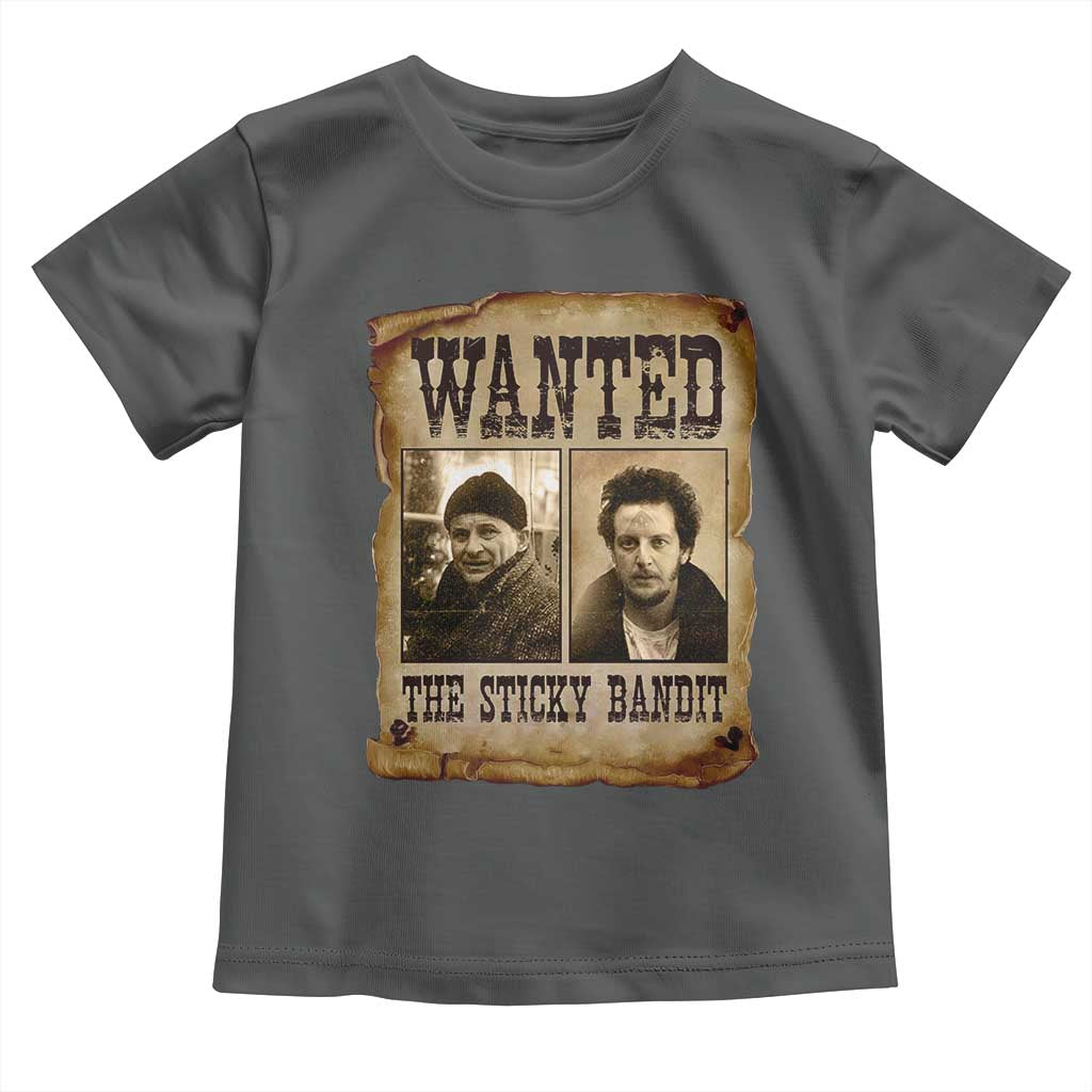 Funny Christmas Movie Toddler T Shirt Wanted Sticky Bandit Merry Xmas Ya Filthy Animal - Wonder Print Shop