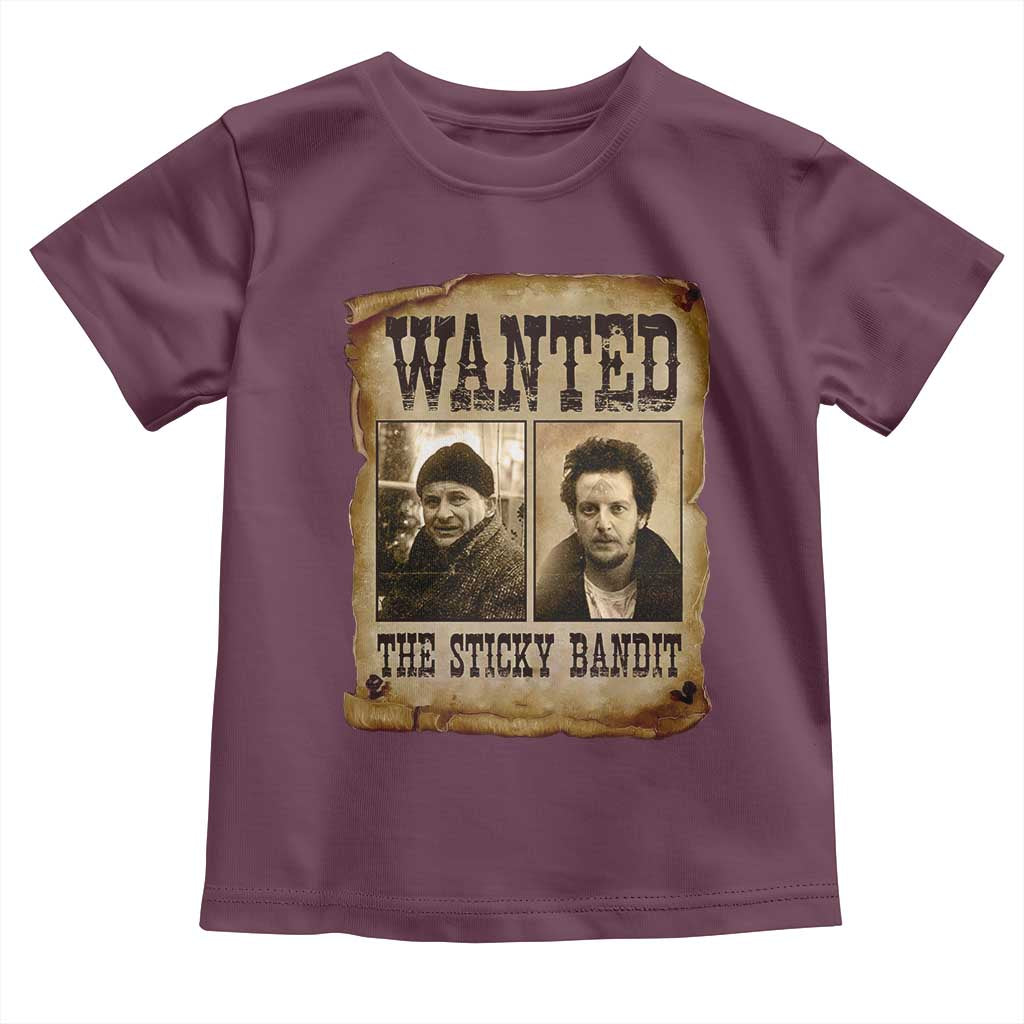 Funny Christmas Movie Toddler T Shirt Wanted Sticky Bandit Merry Xmas Ya Filthy Animal - Wonder Print Shop